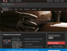 Tablet Screenshot of fetisch-kosmos.com